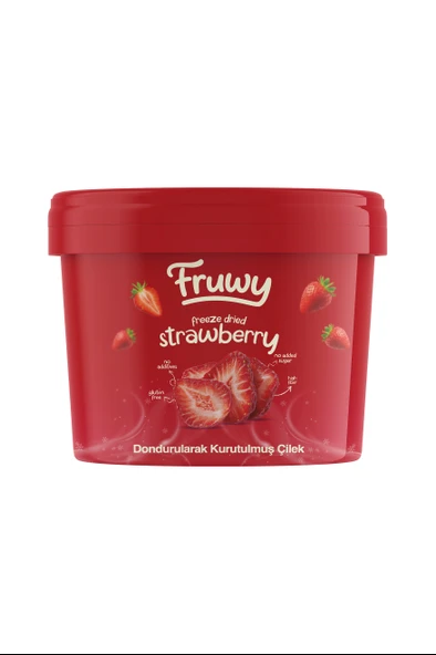 Freeze Dried Çilek Kova (Dondurularak Kurutulmuş Çilek) ürün görseli 1