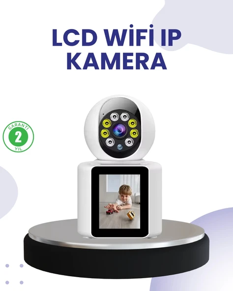Wifi İç Mekan Kamera 2k Gece Görüşlü Çift Yönlü Görüntü Konuşma Destekli ürün görseli 1