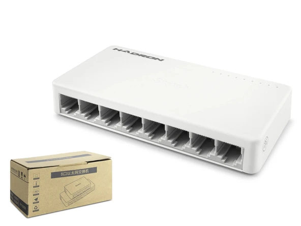 Gigabit Ethernet Switch 8 Port - Beyaz HDX1365 ürün görseli 1