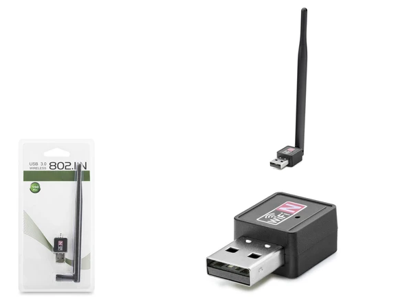 Usb Wifi Adaptör 150 Mbps - Siyah LV-UW02T ürün görseli 1