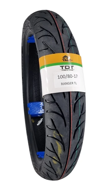 TDT TYRES 100/80-17 TL (TUBELESS - DUBLEKS) Motosiklet Lastiği Ranger ürün görseli 1