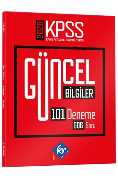 2026 KPSS Güncel Bilgiler 101 Deneme 606 Soru KR Akademi Yayınları ürün görseli 1