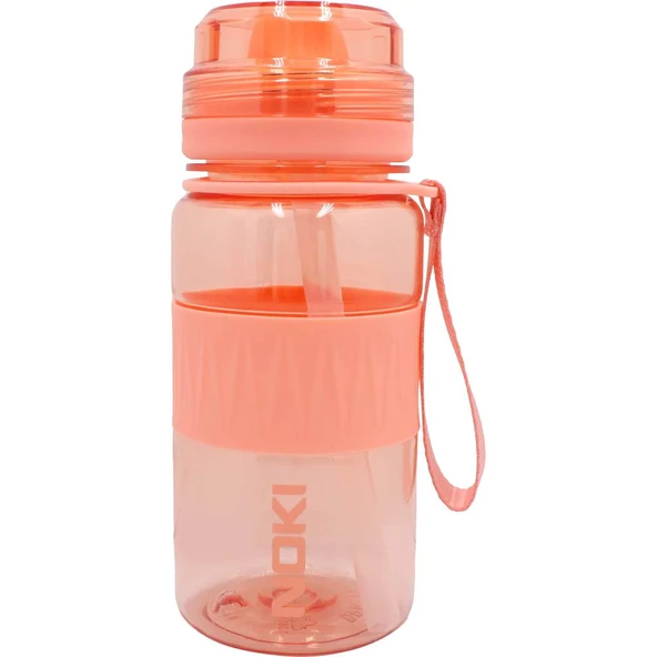 NOKI TRITAN SU MATARASI PIPETLI SOMON 400ml T-0113 ürün görseli 1