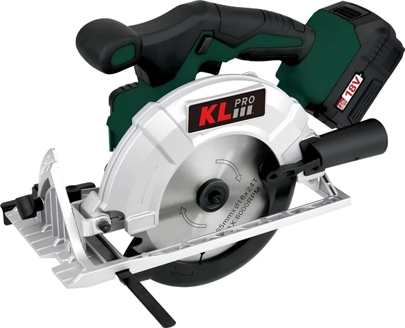 KLPro 18V 2.0 AH 165 MM ŞARJLI DAİRE TESTERE KÖMÜRSÜZ KLDAT18B-20 ürün görseli 1