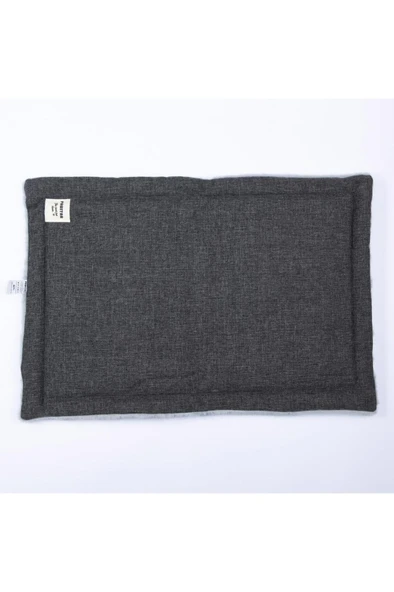 Pawstar Lüx Pet Mat Kedi Köpek Yatağı Yıkanabilir Antrasit 50-70cm ürün görseli 1
