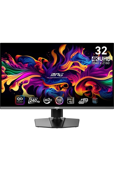 MSI MPG 321URX 31.5 inç 240Hz 0.03 Ms QD-OLED Adaptive-Sync UHD Gaming Monitör ürün görseli 1