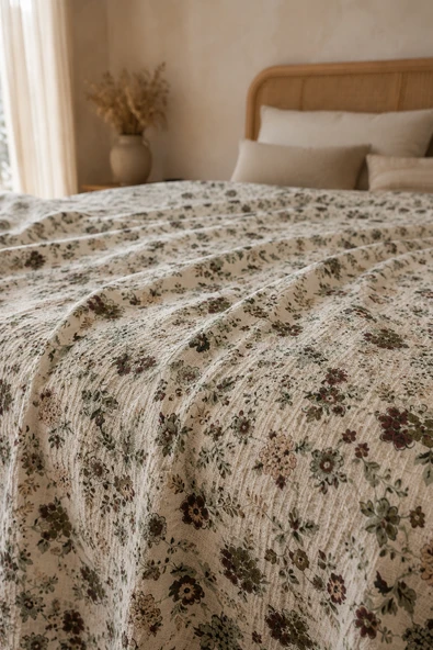 Cotton Collection Çift Kişilik Pike Flower Garden 210x230 ürün görseli 1