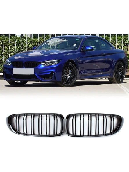 bmw 4.seri f32 coupe m4 parlak siyah böbrek-panjur ürün görseli 1
