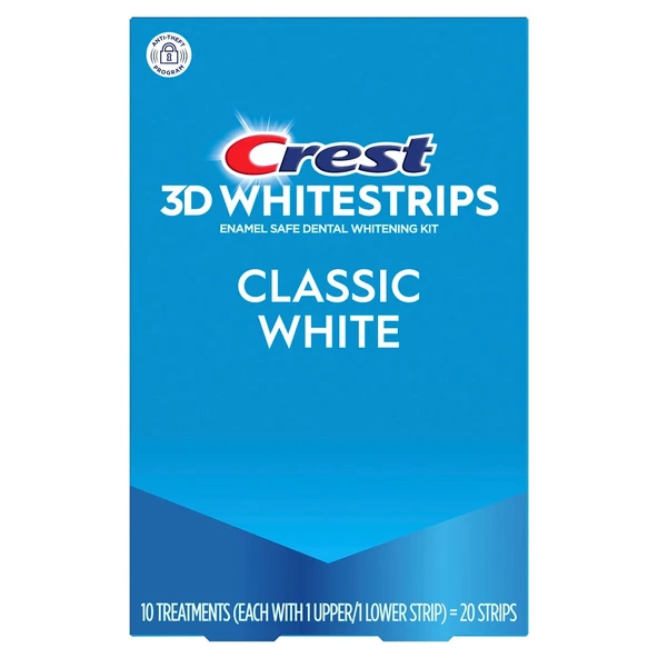 Crest 3D Whitestrips Classic White - Klasik Beyaz Strip 20li ürün görseli 1