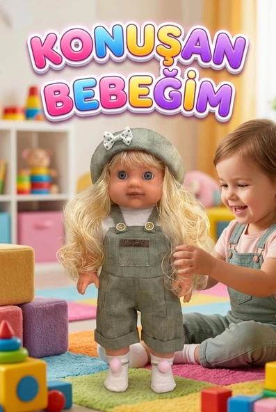 Lucia Girl Konuşan 35 cm - Etkileşimli Kolları Bacakları ve Kafası Et Kutulu Oyuncak Bebek ürün görseli 1