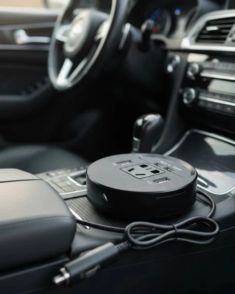 Araç İçi Power Inverter Çoklu Usb Girişli Hızlı Ve Güvenli Şarj ürün görseli 1