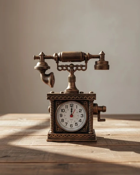 Minimal Tasarımlı Masa Saati Alarm Özellikli Şık Model ürün görseli 1