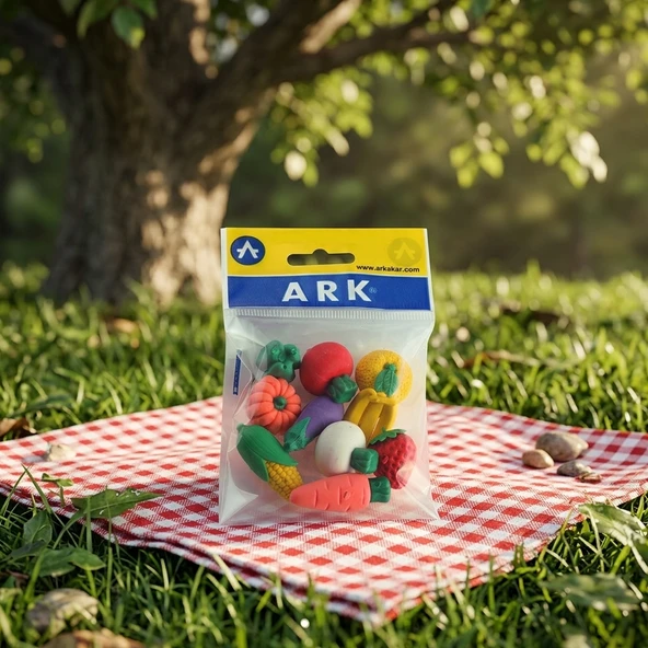 Ark Eğlenceli Meyve Sebze Şekilli Silgi Paketi 2 Paket 14 Adet ürün görseli 1