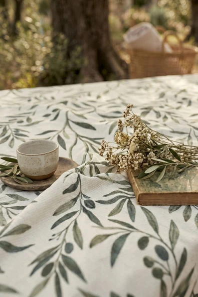Cotton Collection Çift Kişilik Pike Olıve 210x230 - Resim 2