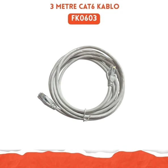 Hi-Link FK0603 at6 Utp Network Kablosu 3 Metre ürün görseli 1
