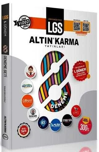 8. Sınıf LGS 1.Dönem 8 Li Deneme Altın Karma Yayınları ürün görseli 1