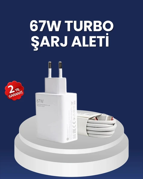67 Watt Hızlı Şarj Adaptörü Samsung S20 S21 S22 S23 Uyumlu ürün görseli 1