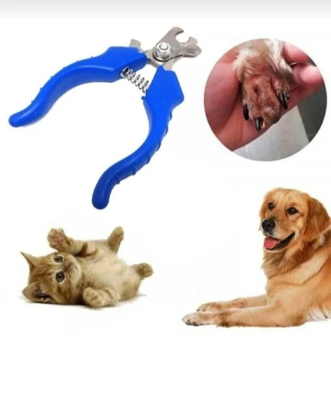 Çelik Uçlu Mavi Kedi Köpek Tırnak Makası 1 Adet ürün görseli 1