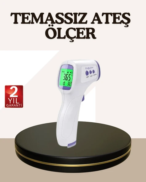 Kızılötesi Alından Temassız Ateş Ölçer Akıllı Sesli Uyarı ürün görseli 1