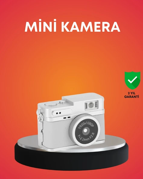 Taşınabilir Cep Boy Dijital Kamera Led Işıklı 1080p Video Çekim ürün görseli 1