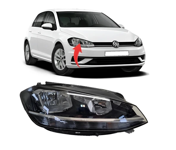 Vw Golf 7.5 Sağ Ön Far Komple 2017-2020 5G1941006D ürün görseli 1