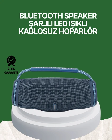 Net Stereo Ses Sunan Ipx5 Su Geçirmez Bluetooth Hoparlör ürün görseli 1
