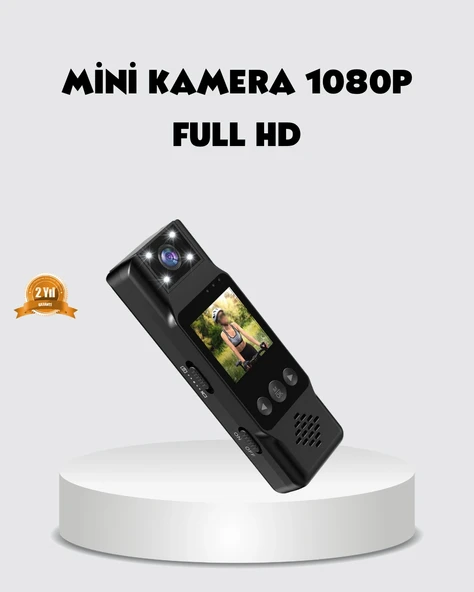 180 Derece Dönebilen Mini Kamera Full Hd Tft Ekran Hareket Sensörlü ürün görseli 1