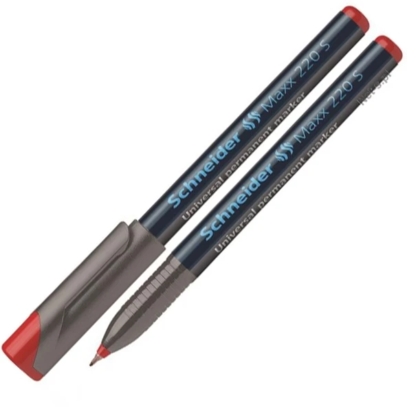 Schneider Asetat Kalemi Permanent 220 S Seri 0.4 MM Kırmızı 112402 ürün görseli 1