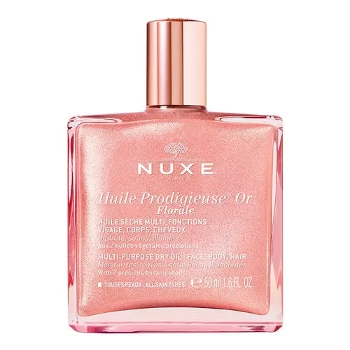NUXE HUİLE PRODİGİEUSE OR PEMBE PARILTILI ÇİÇEKSİ ÇOK AMAÇLI KURU YAĞ 50 ML ürün görseli 1