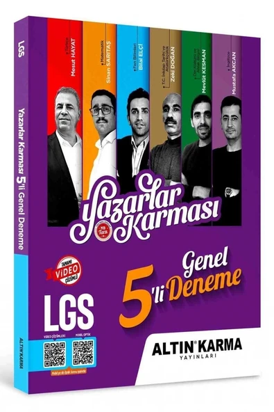 Yazarlar Karması LGS 5 li Genel Deneme Seti Altın Karma ürün görseli 1