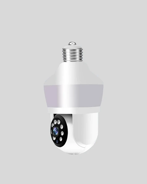 Hareket Algılamalı 360° Wi-fi Akıllı Ampül Kamera - Resim 2