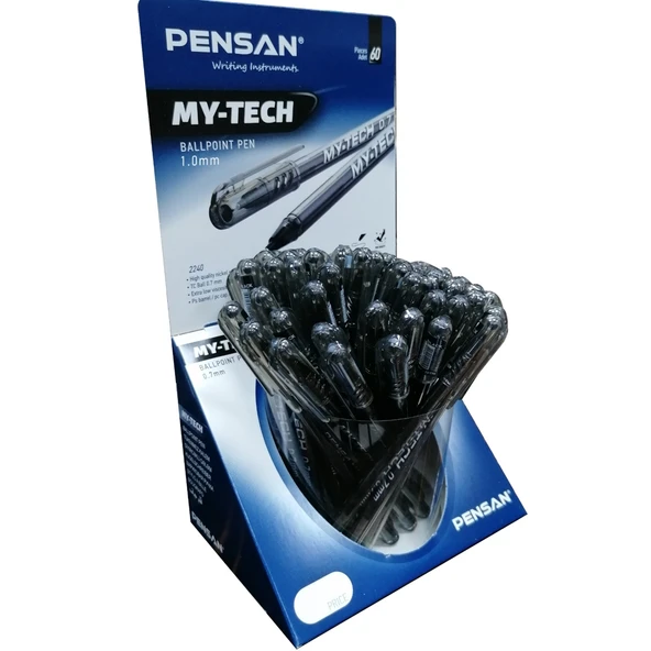 Pensan Tükenmez Kalem My-Tech 1.0 MM Siyah 60 LI 2250 ürün görseli 1