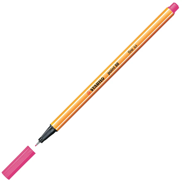 Stabilo Keçe Uçlu İnce Kalem 88 Point 0.4 MM Fosforlu Pembe 88/056 ürün görseli 1