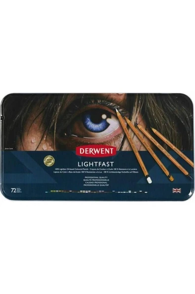 Derwent Lightfast Yağ Bazlı Kuru Boya Seti 72 Renk DW2302722 ürün görseli 1