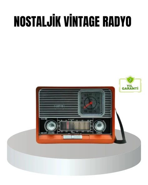 Vintage Radyo – Nostaljik Tasarım Ve Modern Teknoloji Bir Arada ürün görseli 1
