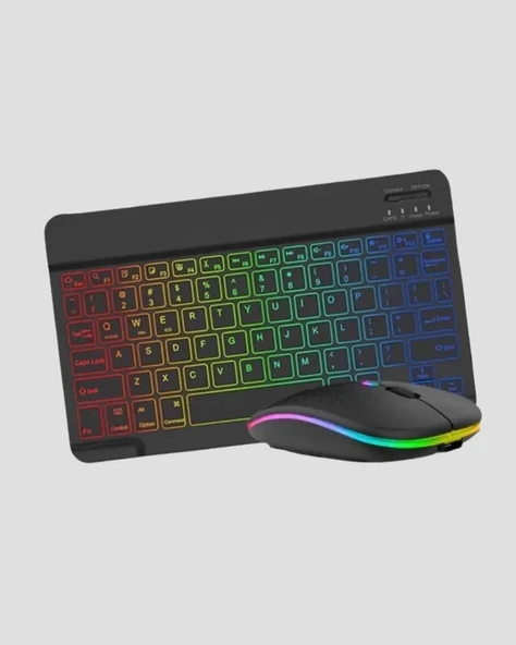 Türkçe Q Klavye Rgb Işıklı Ergonomik Tasarımlı - Resim 2