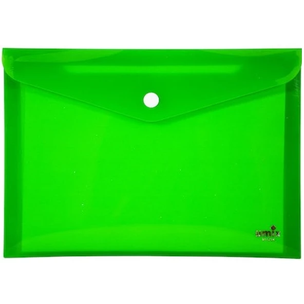 Umix Çıtçıtlı Zarf Dosya A4 Neon Yeşil U1121N-YE ürün görseli 1