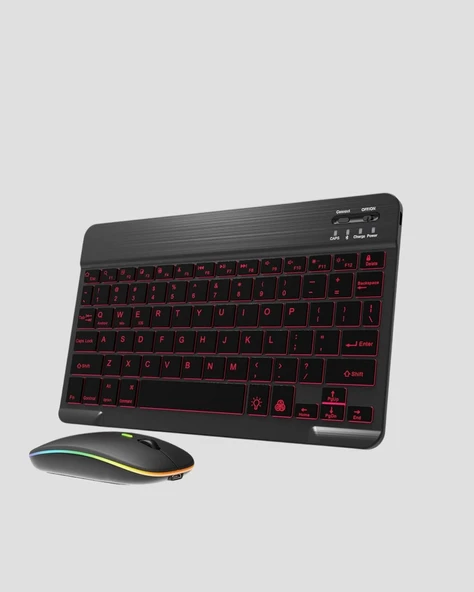 Türkçe Q Klavye Rgb Işıklı Ergonomik Tasarımlı - Resim 4