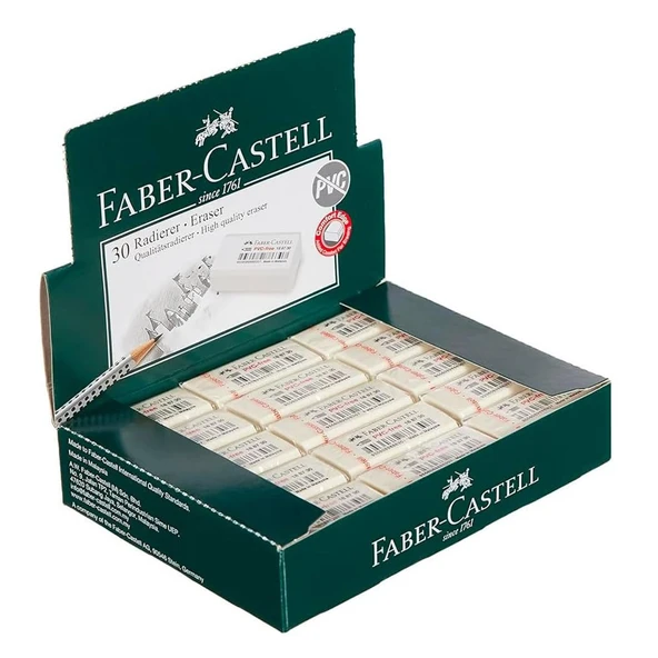 Faber-Castell Beyaz Silgi 30 Li 7086/30 - Resim 2