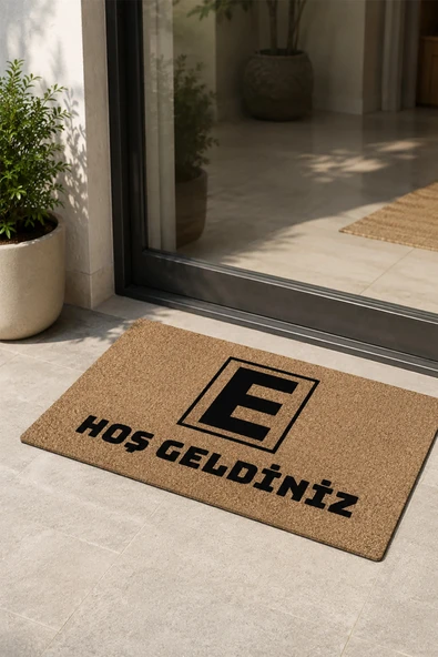 Valerine Life Eczane Logolu Coco Görünüm Kaymaz Hoş Geldiniz işyeri Koko Kapı Önü Paspası 50x90cm ürün görseli 1