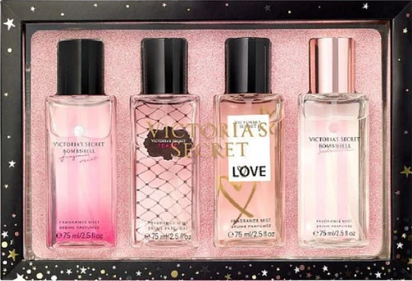 Bombshell Tease Love Bombshell Seduction Kadın Vücut Sprey Seti 4 x 75 ML ürün görseli 1