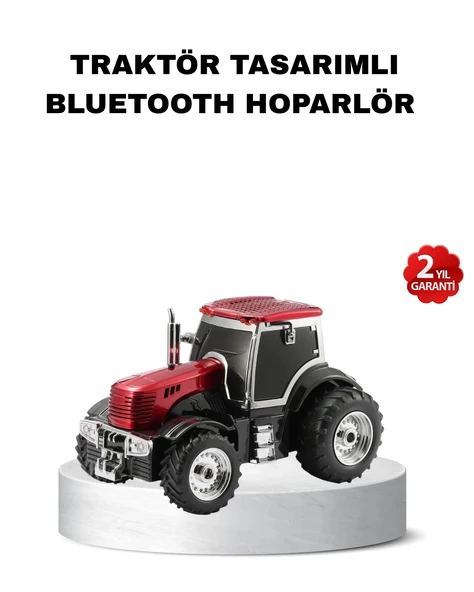 Traktör Tasarımlı Bluetooth Hoparlör 12w Tws Destekli Nostaljik Model ürün görseli 1