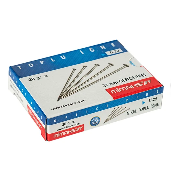 Mimaks Toplu İğne Süper Nikel 50gr Ti50 - Resim 2