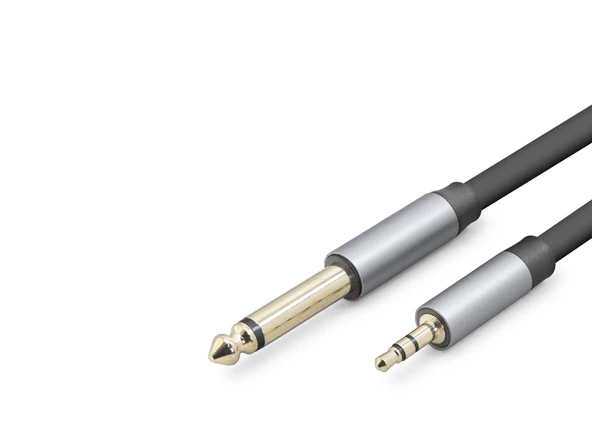 3.5Mm To 6.35Mm Gitar Kablosu 5 M - Siyah HDX1081 ürün görseli 1