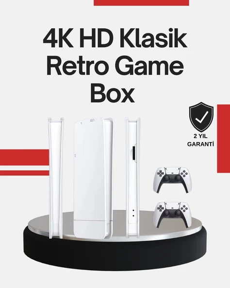 2 Kollu Kablosuz 4k Tv Uyumlu Klasik Oyun Konsolu ürün görseli 1