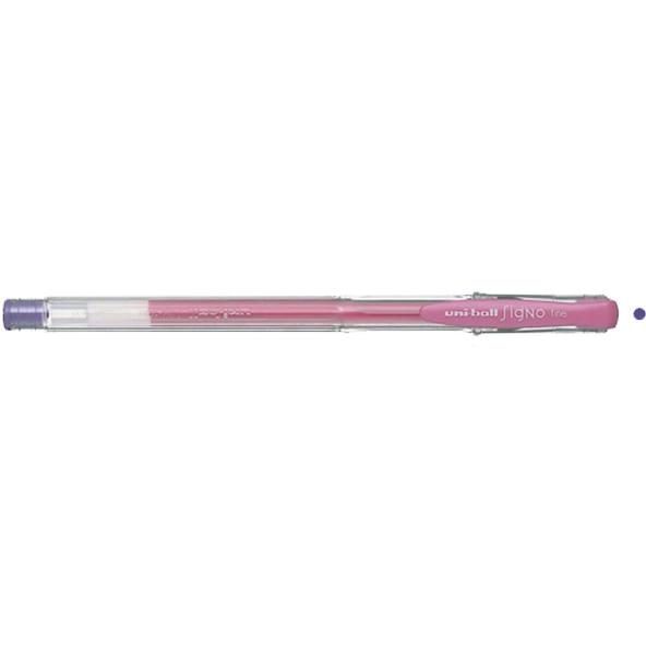 Uni-Ball Roller Kalem Signo Fine Jel Bilye Uç 0.7 MM Mor UM-100 ürün görseli 1