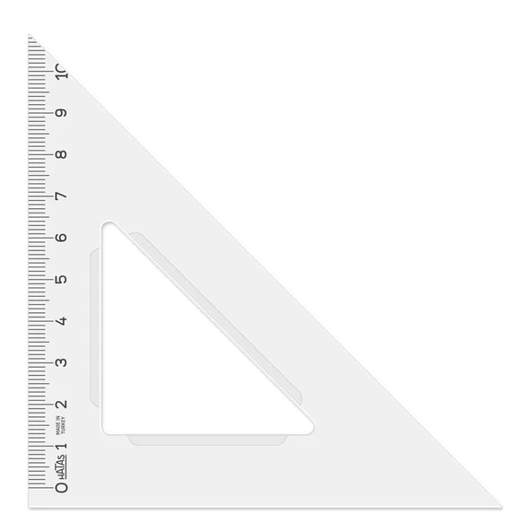 Hatas 0740 Öğrenci Gönyesi 16Cm/45 Derece - Resim 2