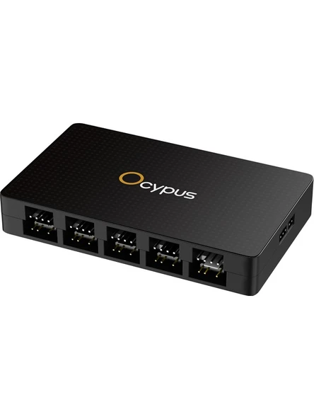Ocypus Delta EH10 Siyah Pro Uzaktan Kumandalı 10'lu ARGB + Fan Çoklayıcı ürün görseli 1