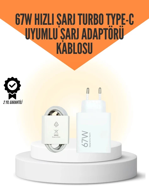 67w Hızlı Şarj Cihazı Yüksek Isı Dayanımlı Type-c Set ürün görseli 1