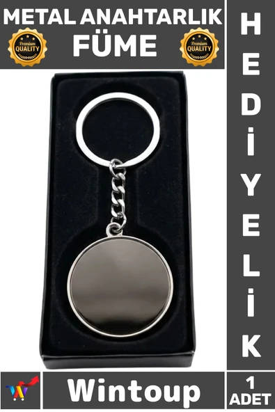 #Anahtarlık Premium Lüks Şık Tasarım Kaliteli Çelik Aksesuar Hediye Modern Metal Anahtarlık Füme ürün görseli 1